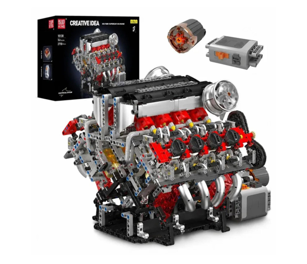 Mould King Klocki konstrukcyjne Silnik V8 F488 z napędem 2718 el. - 1551599 - zdjęcie